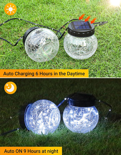 PARTPHONER Luces solares para exteriores impermeables de 12 unidade...