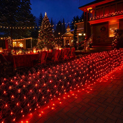 Dazzle Bright - Luces de red de Navidad, 360 LED de 12 pies x 5 pie...