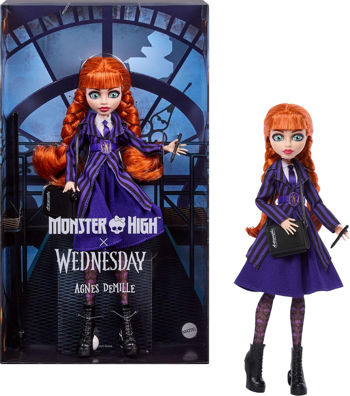 Monster High x Muñeca Miércoles Agnes DeMille | Muñeca coleccionist...