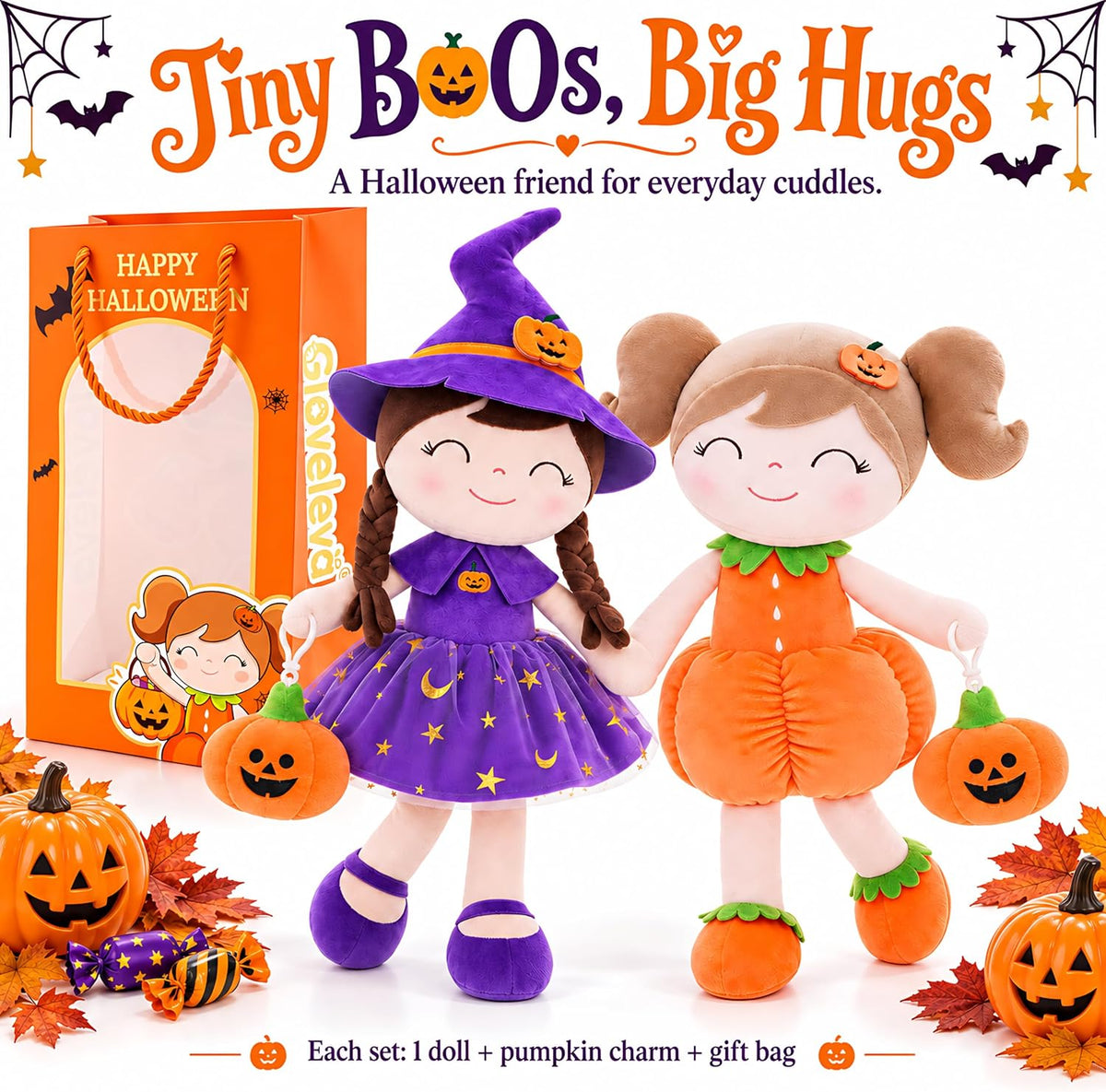 Gloveleya - Muñeca de bebé, regalo para niñas, muñecas de Halloween...