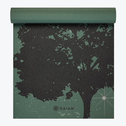 Gaiam - Tapete de yoga con estampado, antideslizante para ejercicio...
