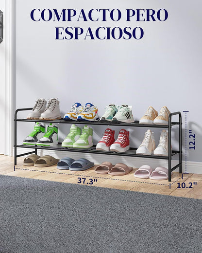 Kitsure Organizador de zapatos de acero inoxidable, 37.3" de ancho...