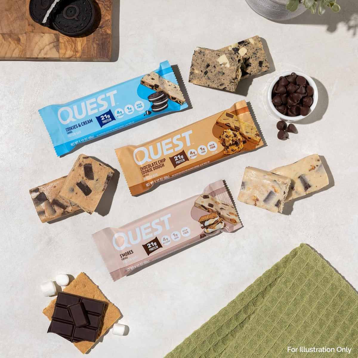 Quest Nutrition - Barras de proteína de muffin de arándanos, 0.71 o...