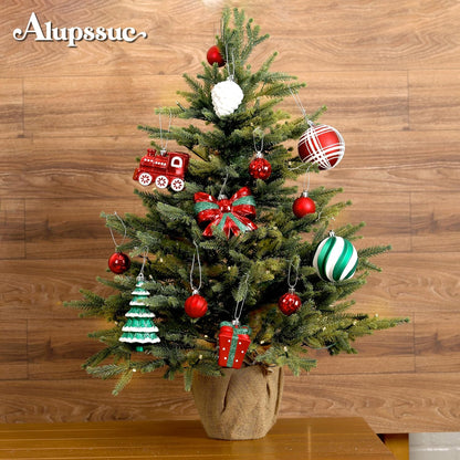 Alupssuc - Juego de 82 bolas de Navidad clásicas, color rojo | Jueg...