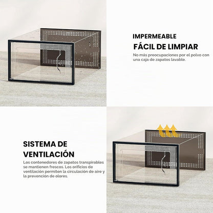 SEE SPRING Caja de almacenamiento para zapatos XX-Grande talla 14,...