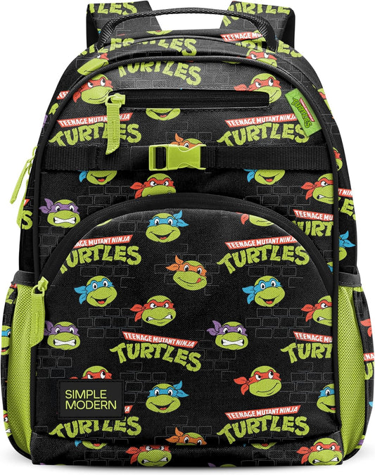Simple Modern Mochila infantil TMNT para escuela, niñas, niños | 18...