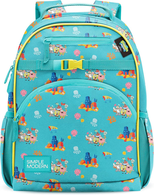 Simple Modern Mochila para niños y niñas escolares, Bob Esponja: Am...