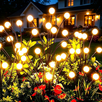 vignuto Luces solares al aire libre impermeables 4 paquetes de 32 L...