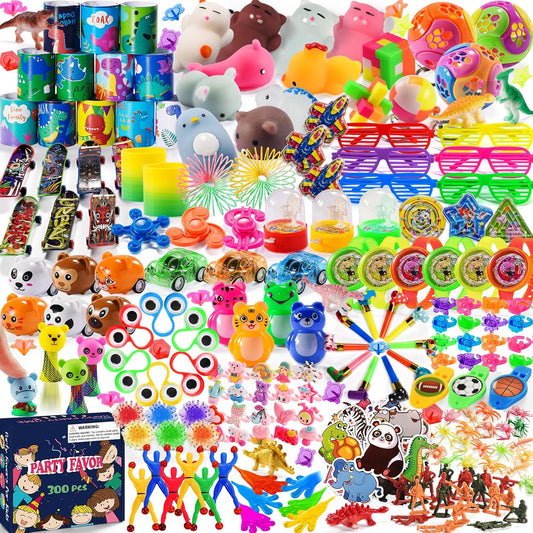 300 piezas de regalos de fiesta para niños, bolsas de regalos, jugu...