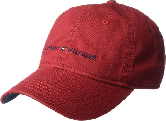 Tommy Hilfiger - Gorra de béisbol ajustable de algodón con logo par...