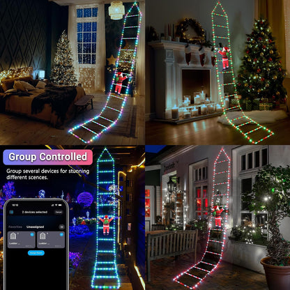 Toodour Luces decorativas de Navidad, luces decorativas inteligente...