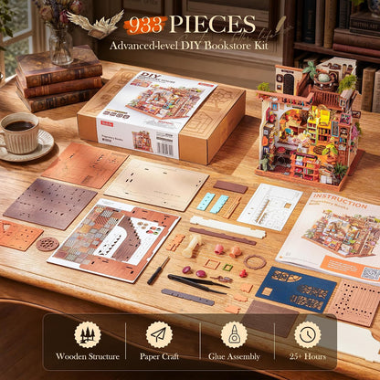 Rolife Kit de casa en miniatura para adultos (cocina de granja ilum...