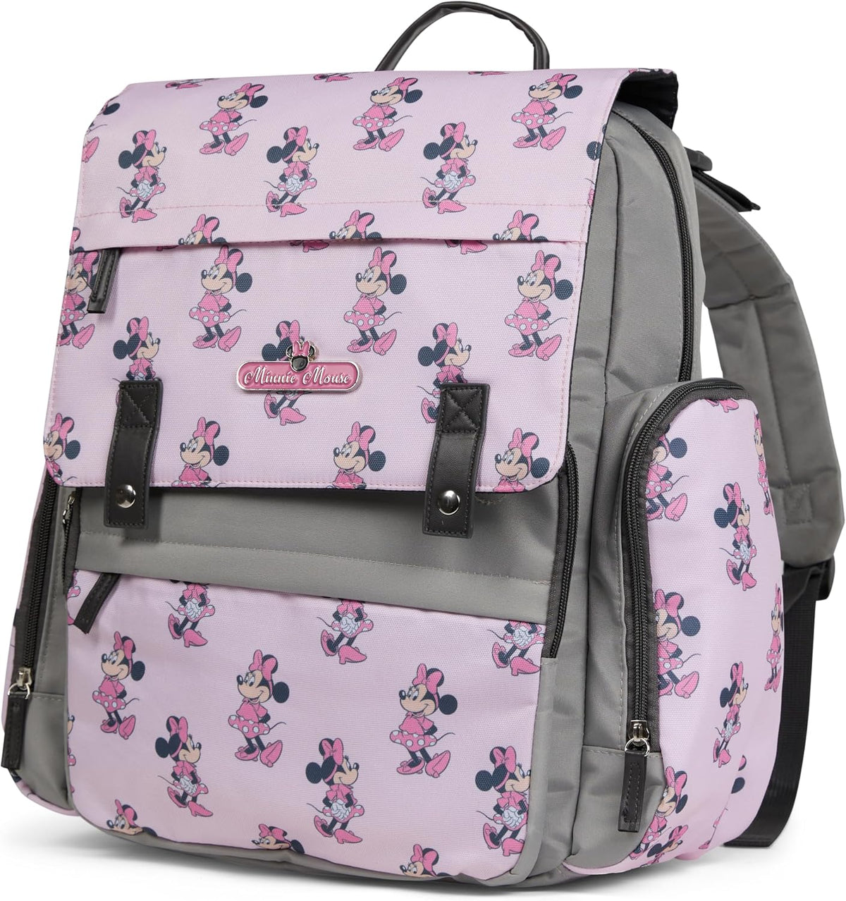 Disney Mochila para pañales con cambiador Minnie Mouse \u2013 Bolsa...