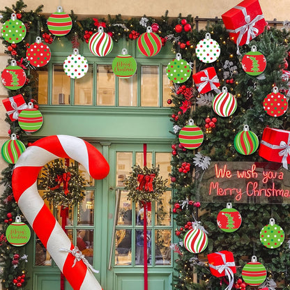Barydat - 30 adornos grandes de bolas de Navidad, decoración de árb...