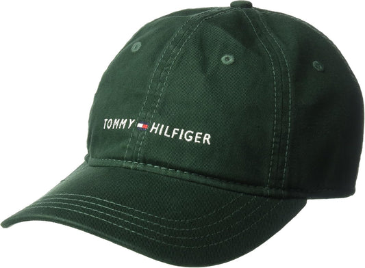 Tommy Hilfiger - Gorra de béisbol ajustable de algodón con logo par...