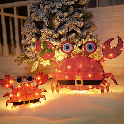 Dazzle Bright - Decoraciones navideñas para exteriores, 2 piezas de...
