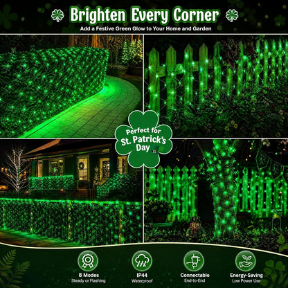 Dazzle Bright - Luces de red de Navidad, 360 LED, 12 pies x 5 pies,...