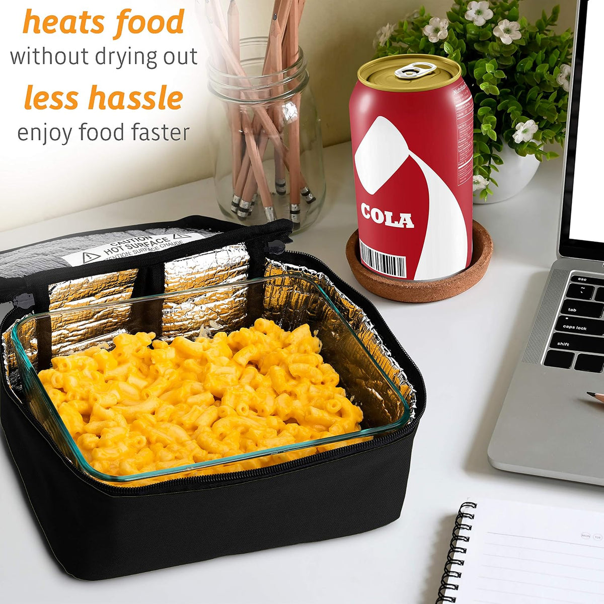 HOTLOGIC Mini Caja de Almuerzo Eléctrica Portátil con Contenedor de...