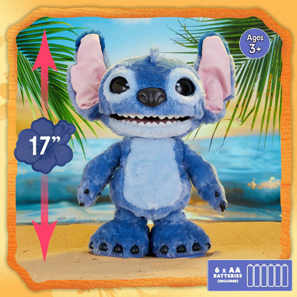 Disney Stitch Ultimate Stitch - Juguete de peluche interactivo de 1...