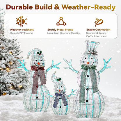 Ultym Decoraciones familiares grandes de muñeco de nieve navideño c...