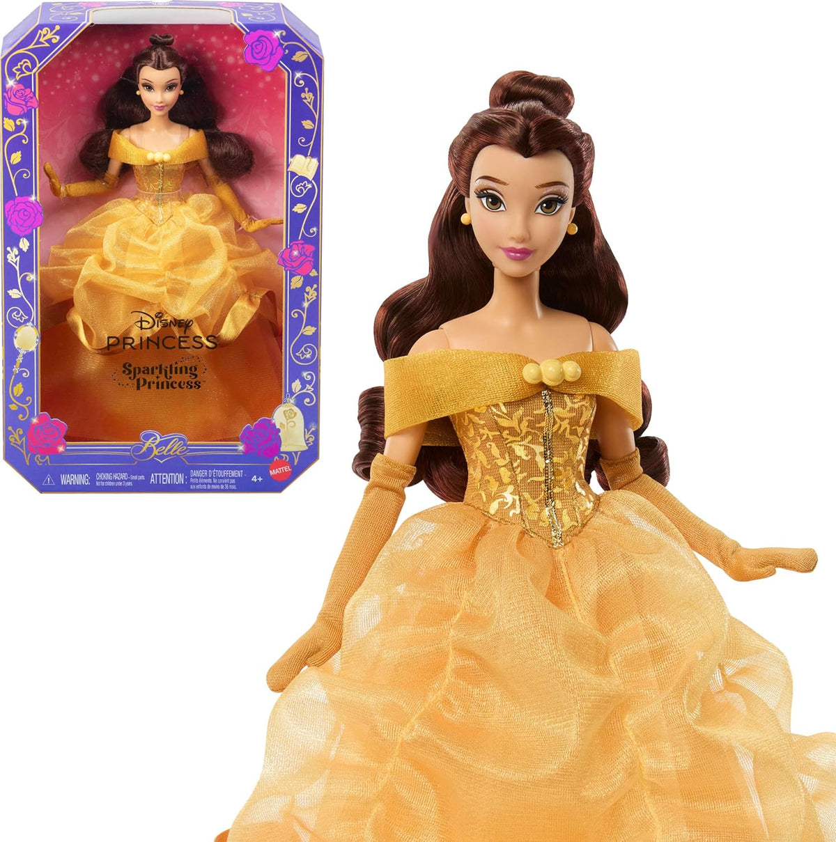 Mattel Disney Princess Mermaid Belle - Muñeca de moda coleccionista...