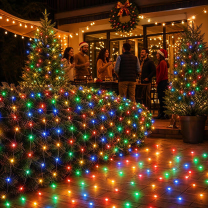 Dazzle Bright 360 luces LED de red, 12 x 5 pies, conectables, imper...