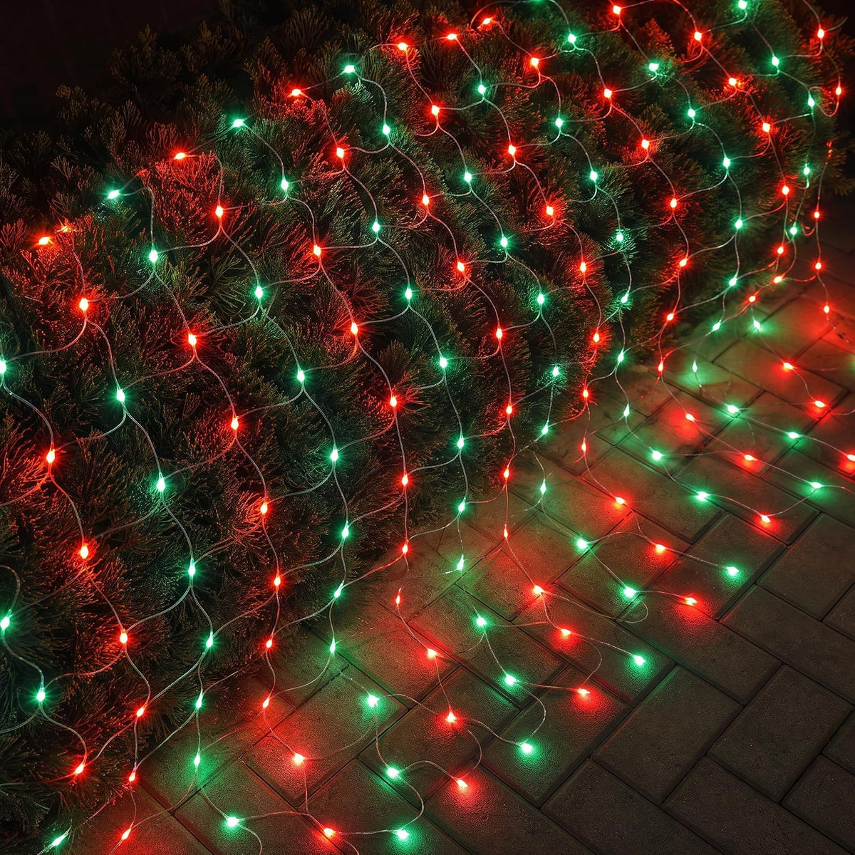 Dazzle Bright - Red de luces de Navidad de 12 pies x 5 pies, 360 lu...