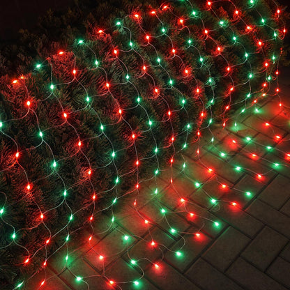 Dazzle Bright - Red de luces de Navidad de 12 pies x 5 pies, 360 lu...