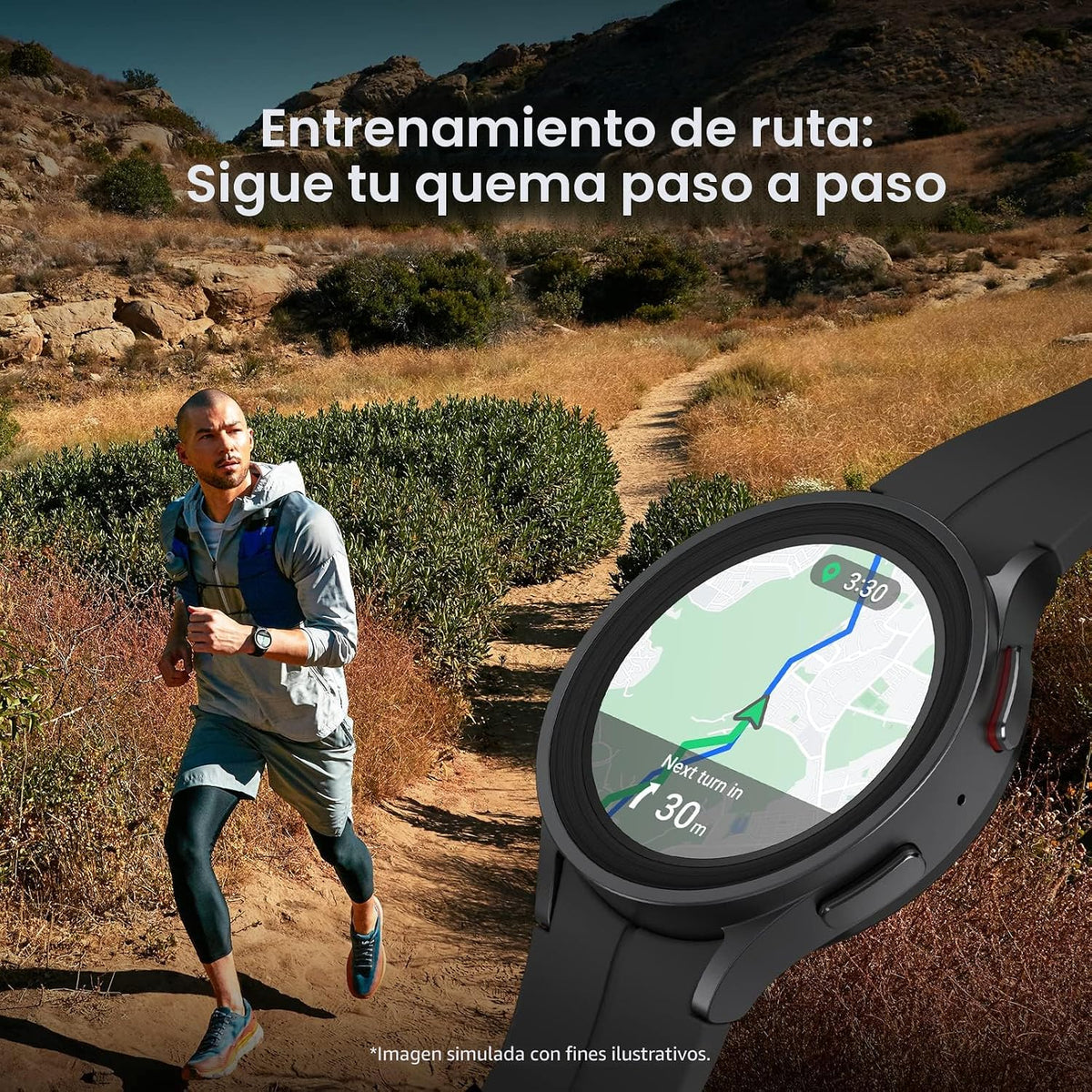 SAMSUNG Galaxy Watch 5 Pro 45mm, reloj inteligente Bluetooth con se...