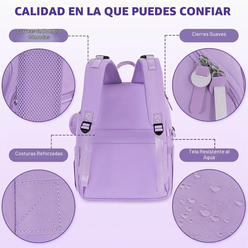 IBVIVIC Bolsa de pañales Mochila para pañales de gran capacidad, Pú...