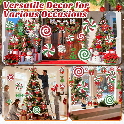 18 piezas de decoraciones de Navidad para exteriores, adornos de pa...