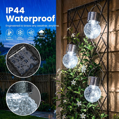 SOLPEX Luces solares colgantes para jardín exterior faroles colgant...