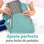 Kopi Baby Cambiador de pañales portátil, bolsillo de toallitas, fle...