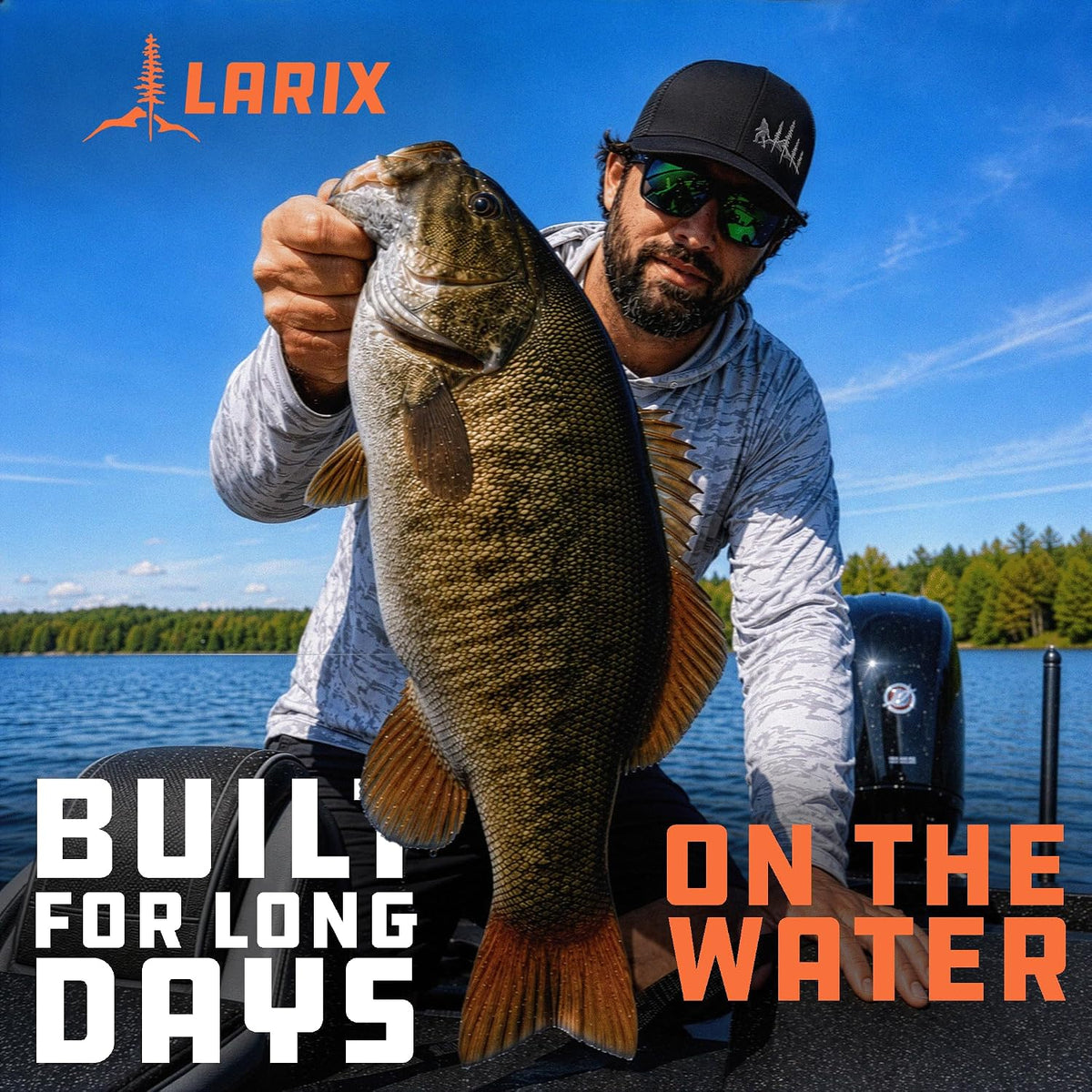 LARIX Trucker Hat Men - Gorra Snapback con parte trasera de malla t...