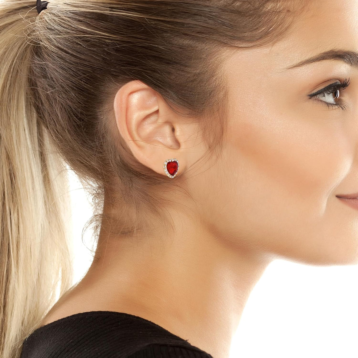 Betsey Johnson Pendientes Sweetheart para mujer