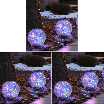 MLKNK Luces solares de globo para exteriores, impermeables, bolas s...