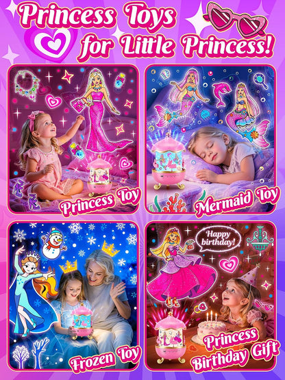 Juguetes de princesa para niñas, 【18 películas + 15 ruidos blancos】...