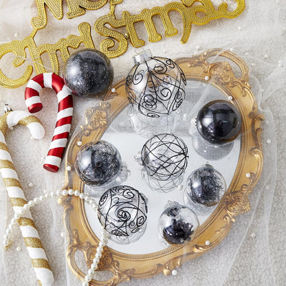 Wironlst Adornos de bola de Navidad inastillables de plástico trans...