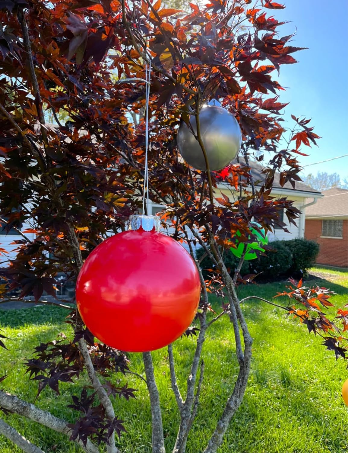 Huoety Bolas inflables de adornos de Navidad, decoración interior y...