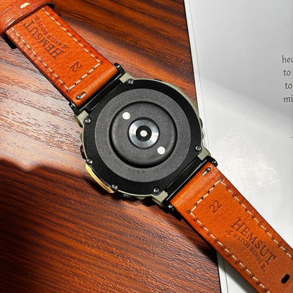 SMITHA Correa de reloj de cuero genuino compatible con Amazfit T-Re...