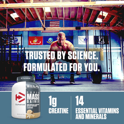 Dymatize Super Mass Gainer Proteína en Polvo, 1290 Calorías y 52g d...