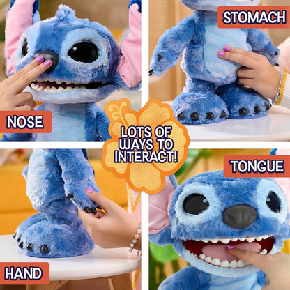 Disney Stitch Ultimate Stitch - Juguete de peluche interactivo de 1...