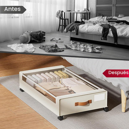 Yecaye Contenedores de almacenamiento debajo de la cama de 60 litro...