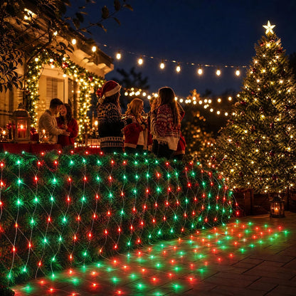 Dazzle Bright - Red de luces de Navidad de 12 pies x 5 pies, 360 lu...