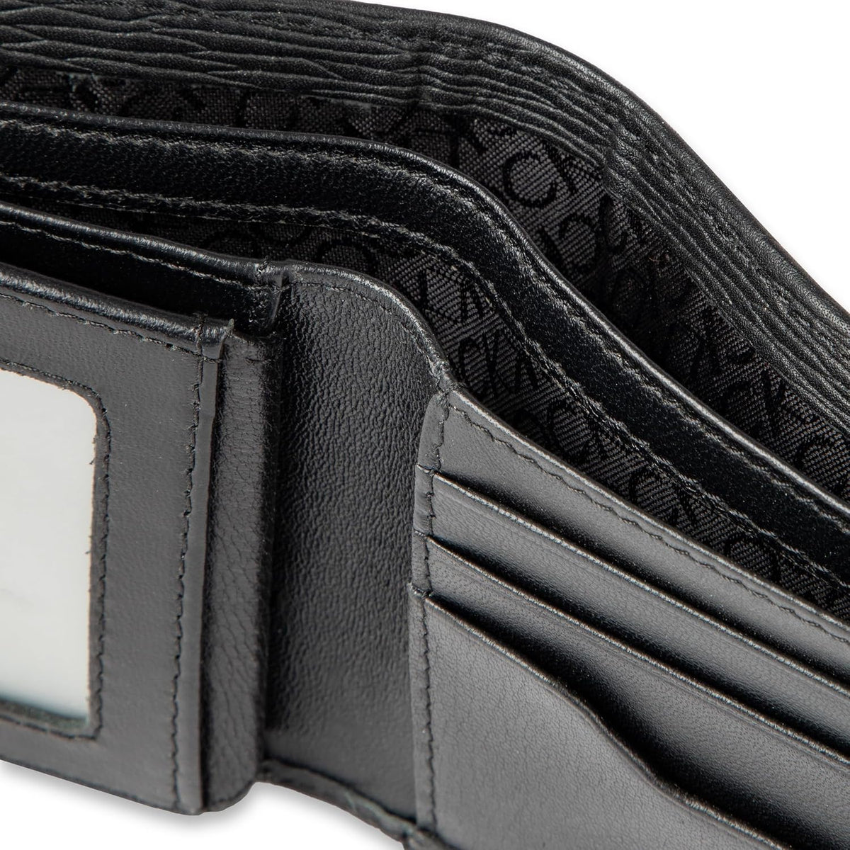 Calvin Klein Billetera plegable minimalista de piel RFID para hombr...