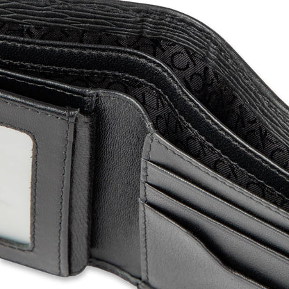 Calvin Klein Billetera plegable minimalista de piel RFID para hombr...