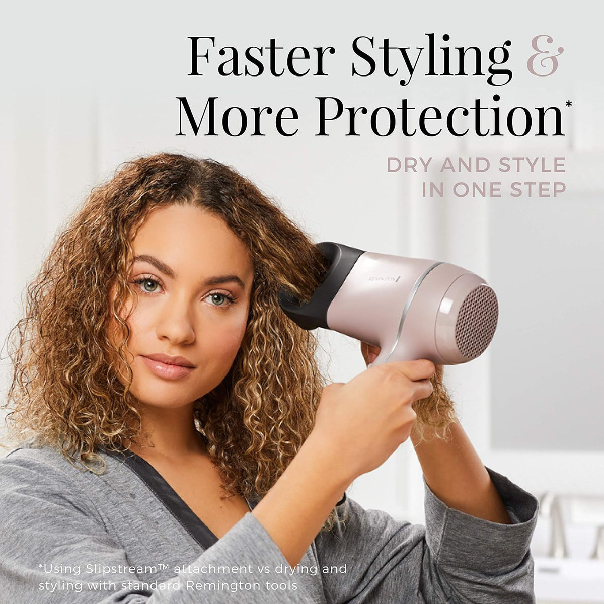 Remington Pro Wet2style Secador de pelo, tecnología iónica y cerámi...