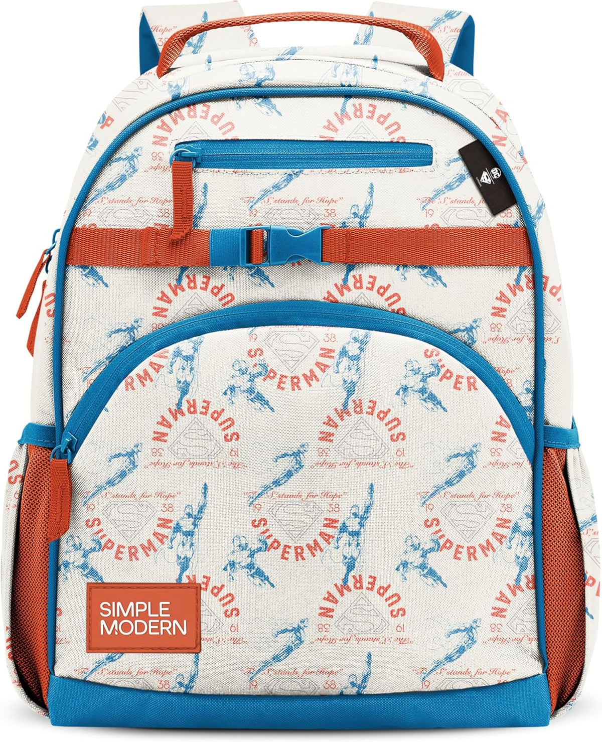 Simple Modern Superman - Mochila infantil para escuela, niñas, niño...