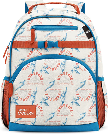 Simple Modern Superman - Mochila infantil para escuela, niñas, niño...