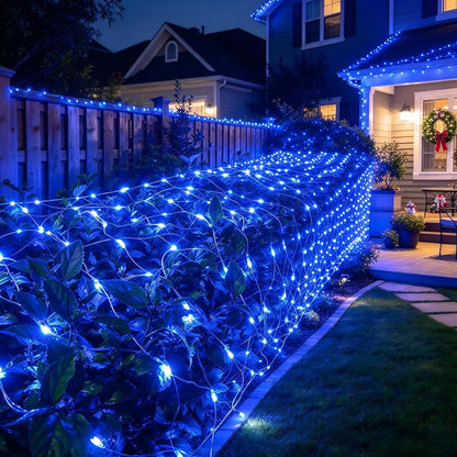 Joomer Paquete de 2 luces de red de Navidad de 12 pies x 5 pies | C...